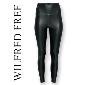 WILFRED FREE Vegan Leather Skinny Pants | Black | Size Small
